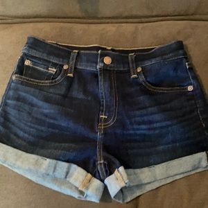 7 for all mankind jean shorts